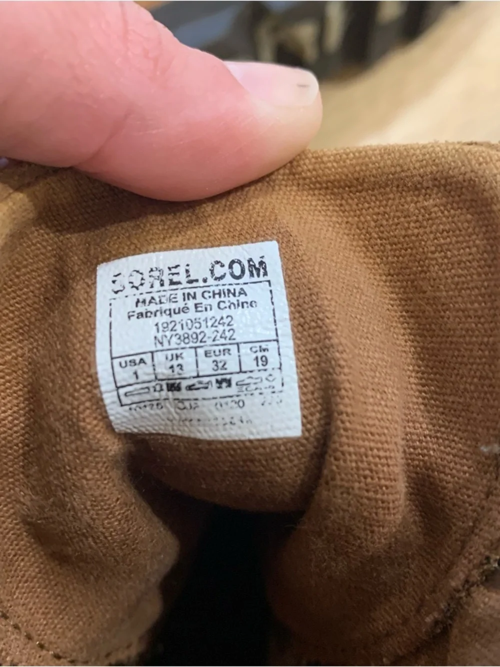 Sorel Youth Lexie Wedge Boot Snow Outdoor Hiking Suede Leather Size‎ 1 Kids Girl